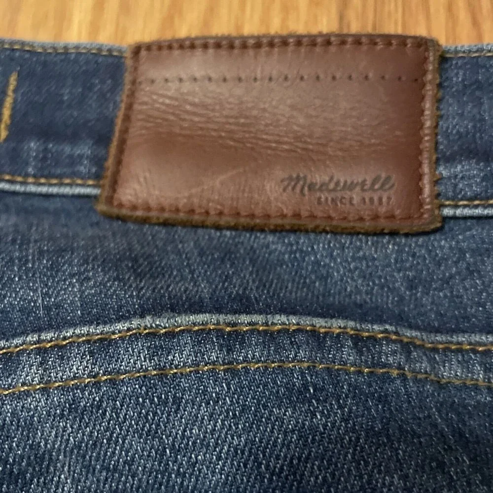 Madewell Jeans Womens Size 26 Blue Denim Distressed Skinny Skinny Medium Wash - Picture 12 of 12